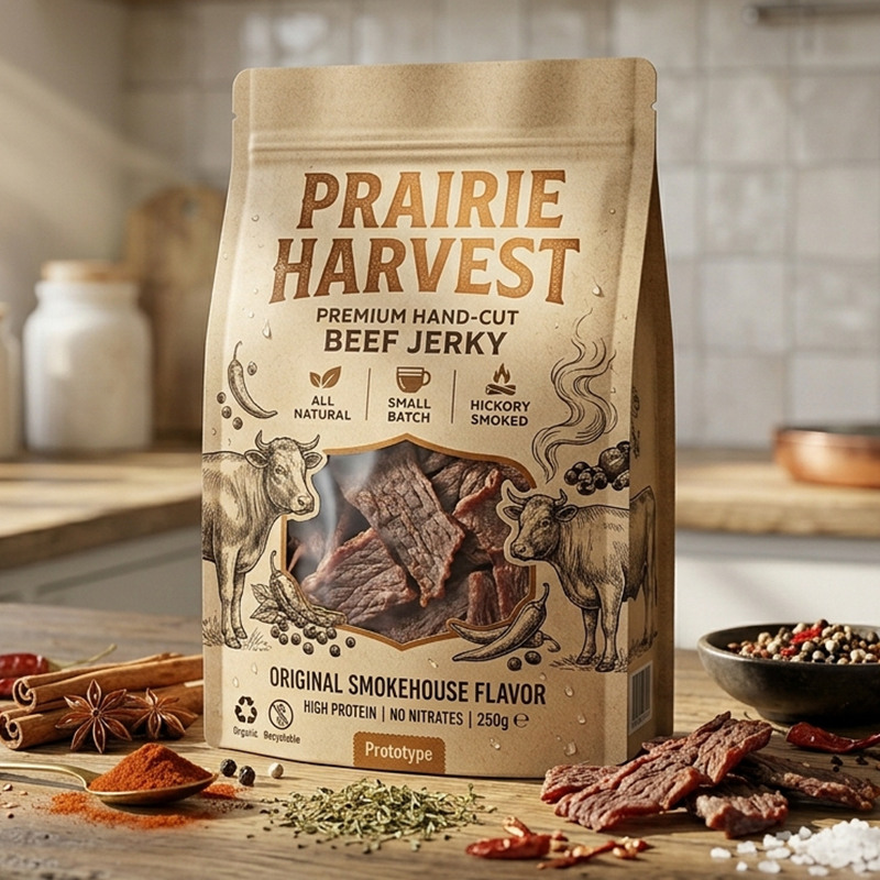 Flat Bottom Jerky Bags
