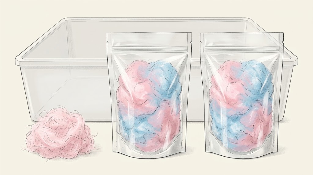 Cotton candy packaging