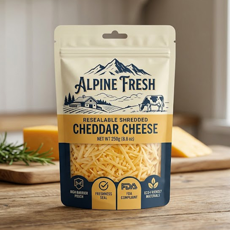 Stand-Up Cheese Pouch