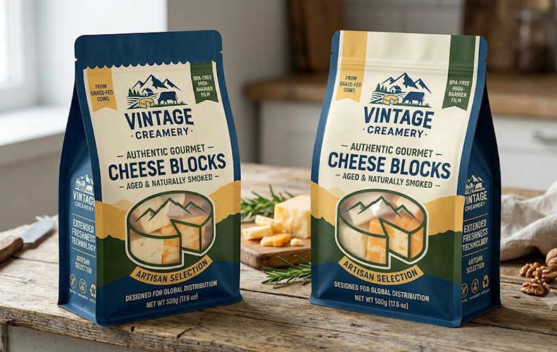 Cheese Bag with Clear Windows