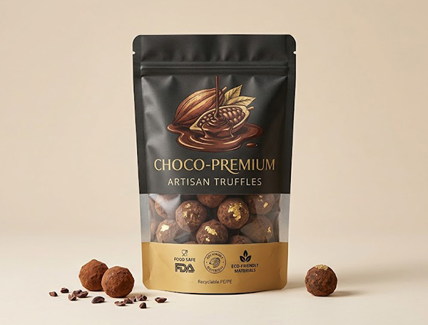 Custom Stand-Up Pouches for Chocolate
