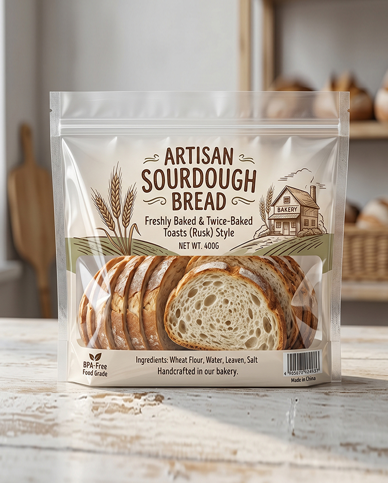 Custom Rusk Packaging Bags