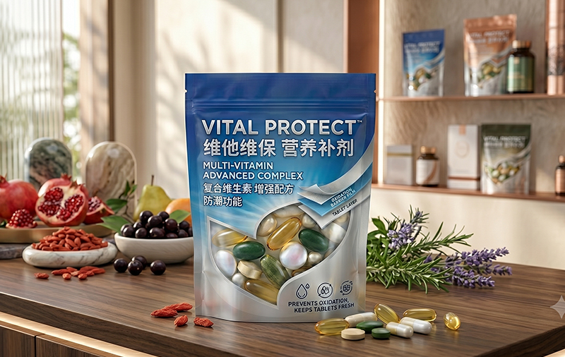 Custom Supplement Stand-up Pouch Packaging
