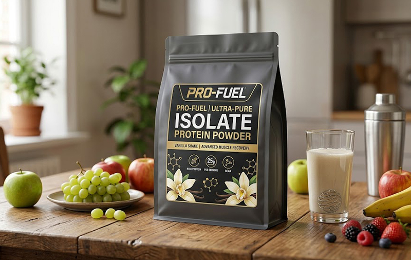 Custom Supplement Flat Bottom Bag Packaging