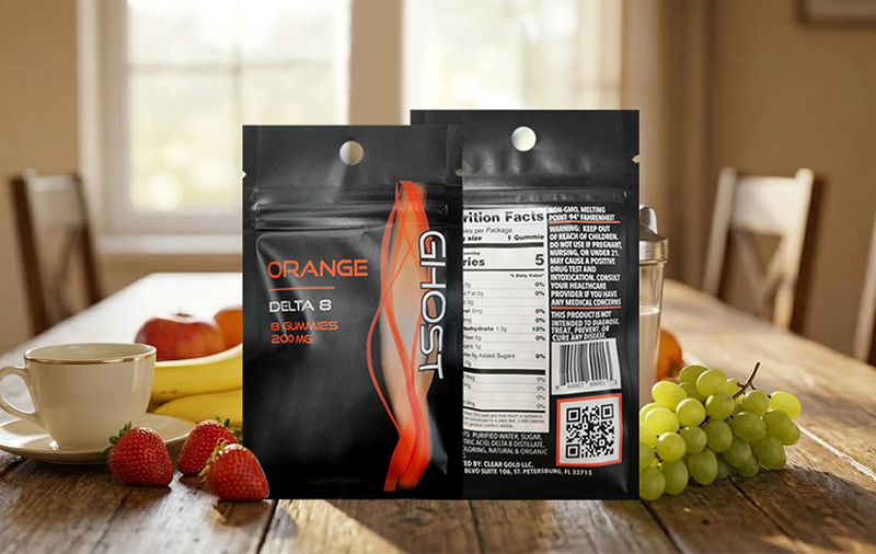 Custom Supplement 3-Side Seal Bag Packaging