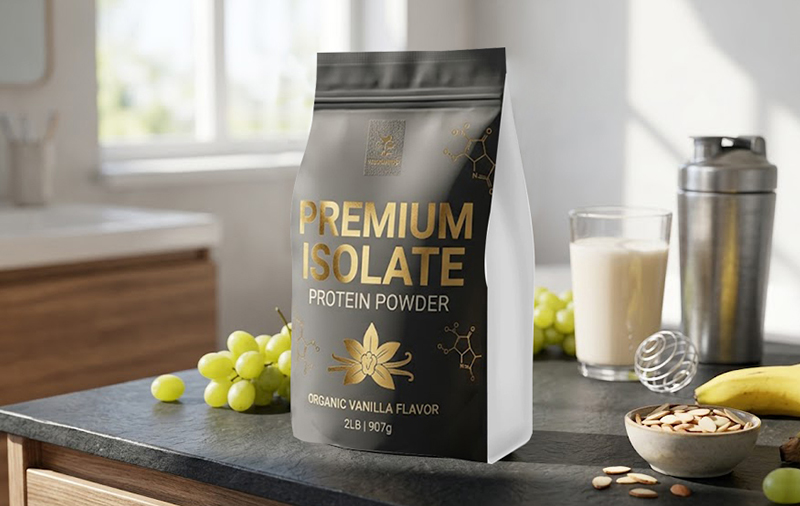 Custom Supplement Side Gusset Bag Packaging