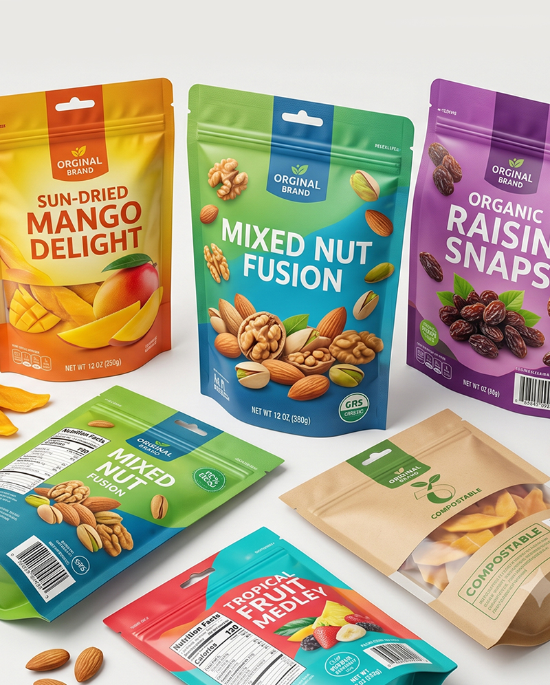 Premium Custom Dried Fruit Packaging Bags