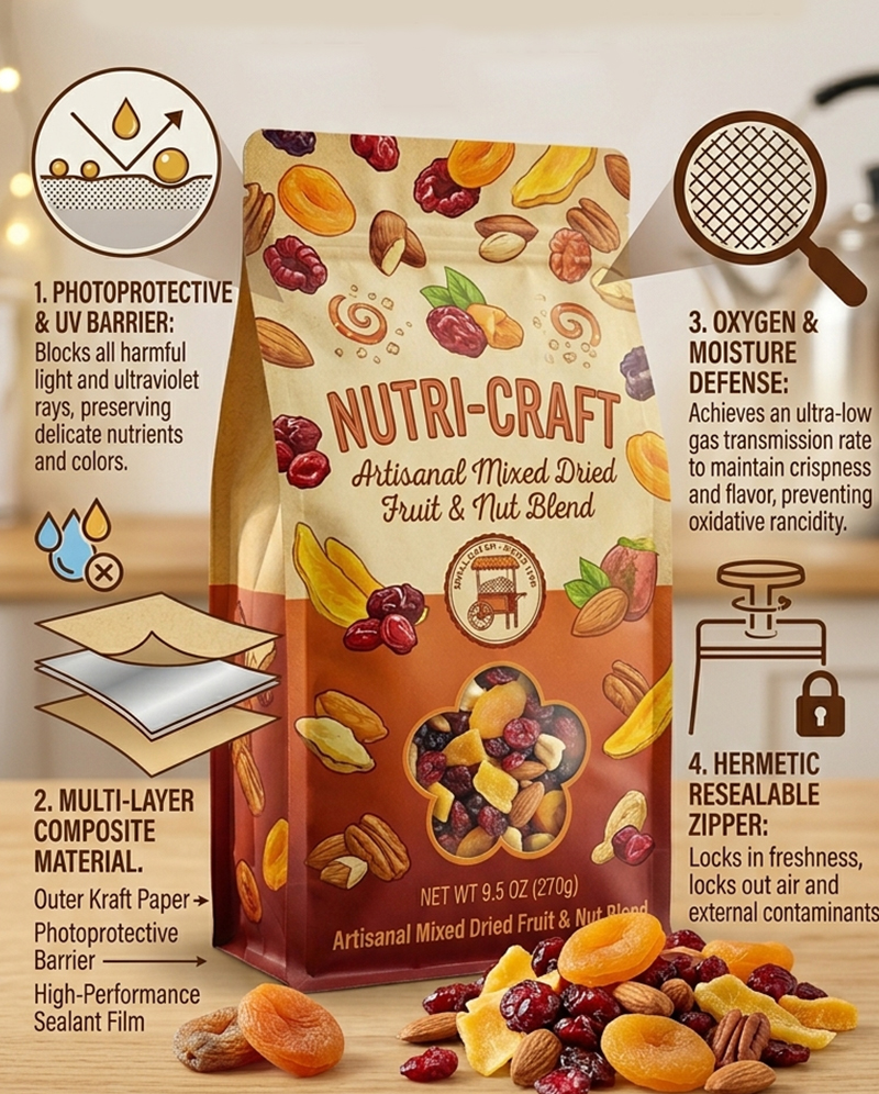 Customized Dried Fruit Packaging Advanced Materials