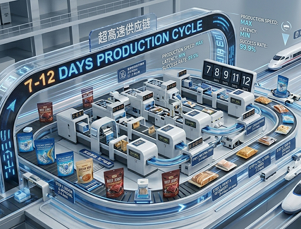 Fast Production of Custom Face Mask Packaging Bags in Factory