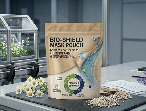 Eco-friendly Recyclable Face Mask Packaging Pouches