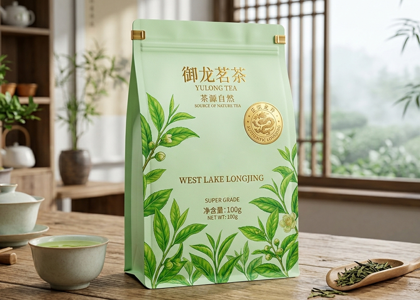 Custom Gold Foil Stamping for Coffee & Tea Bags