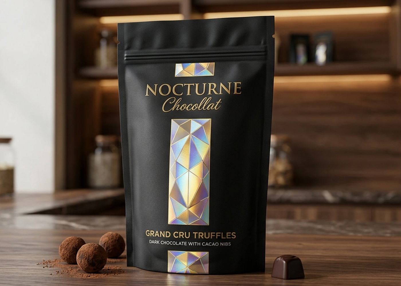 Holographic Foil Stamping for Gourmet Treats