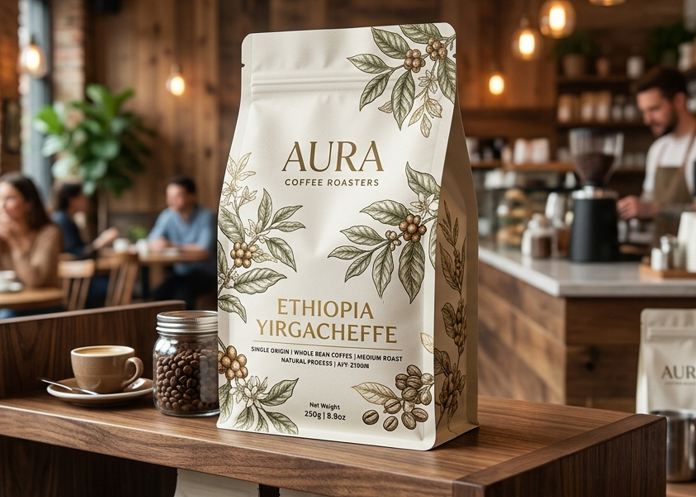 Spot UV for Specialty Coffee Bags