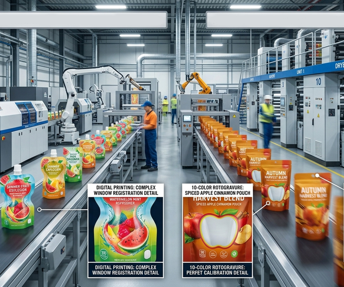 Custom Printing Options for Juice Packaging