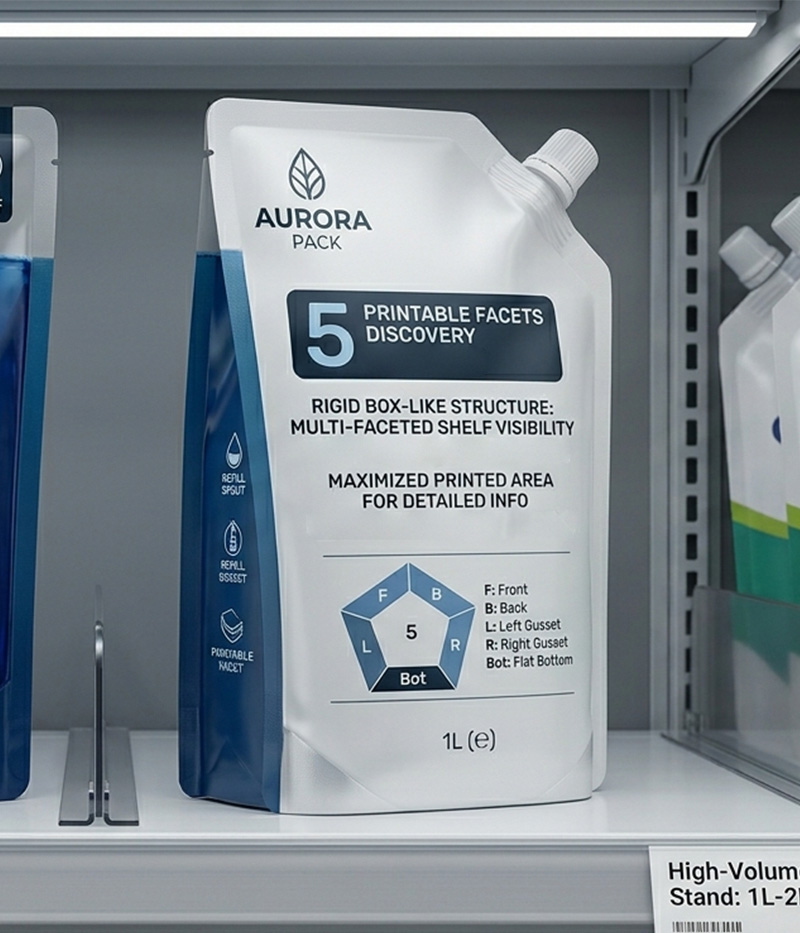 Flat Bottom Liquid Pouch