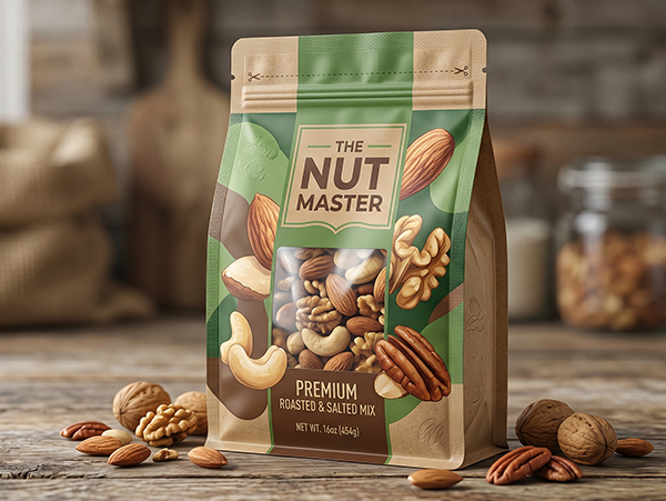 Custom Window Patterns for Nuts Packaging