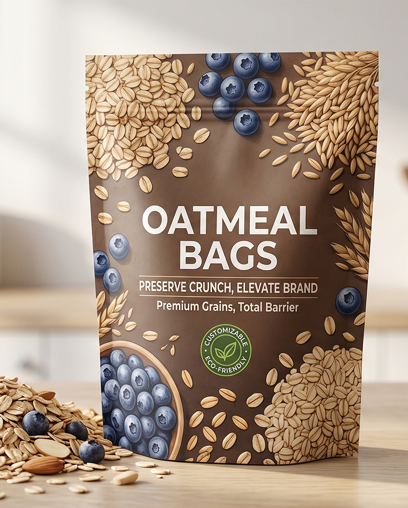 Custom Oatmeal Packaging Bags