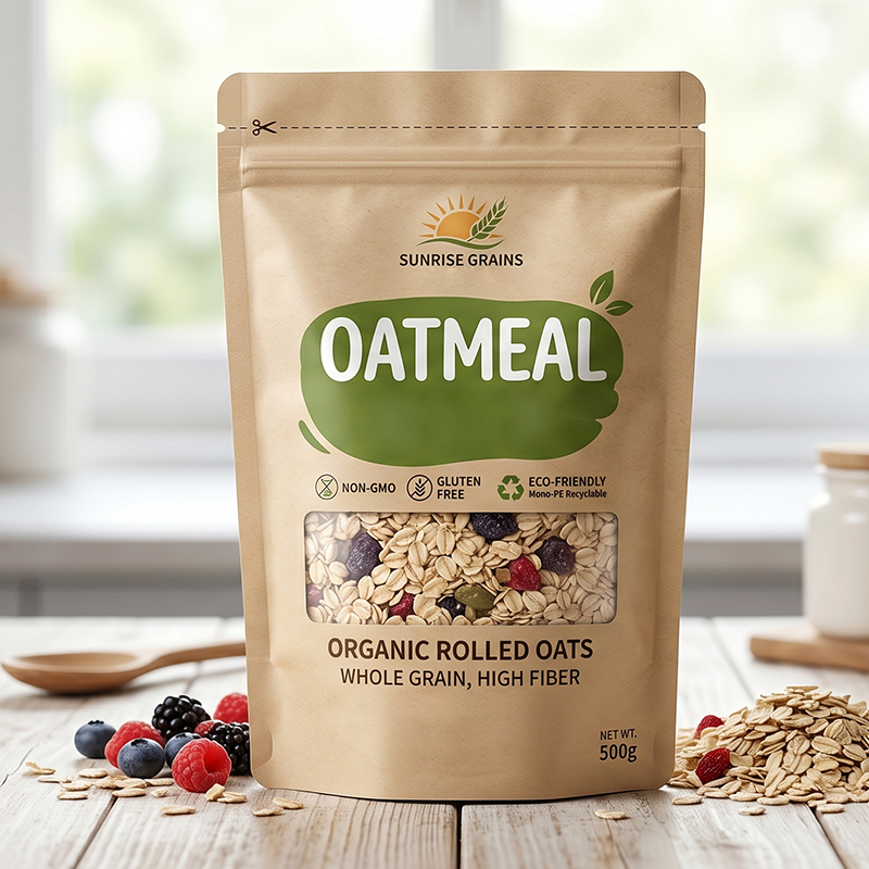 Stand Up Oatmeal Pouch
