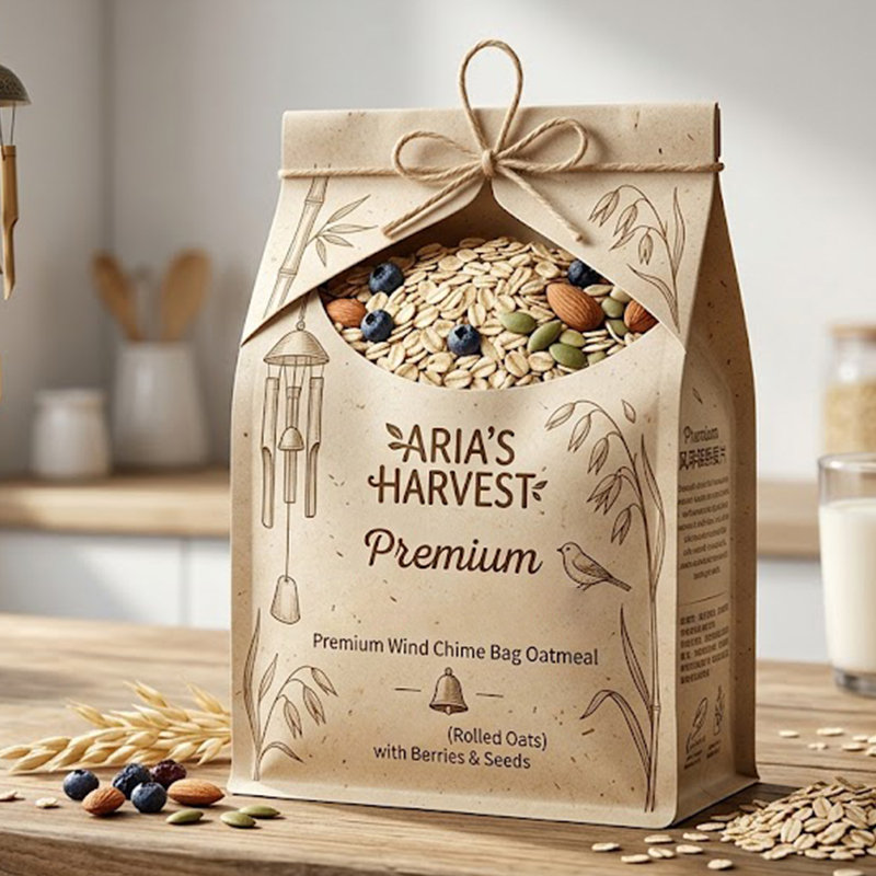Square Bottom Oatmeal Bag
