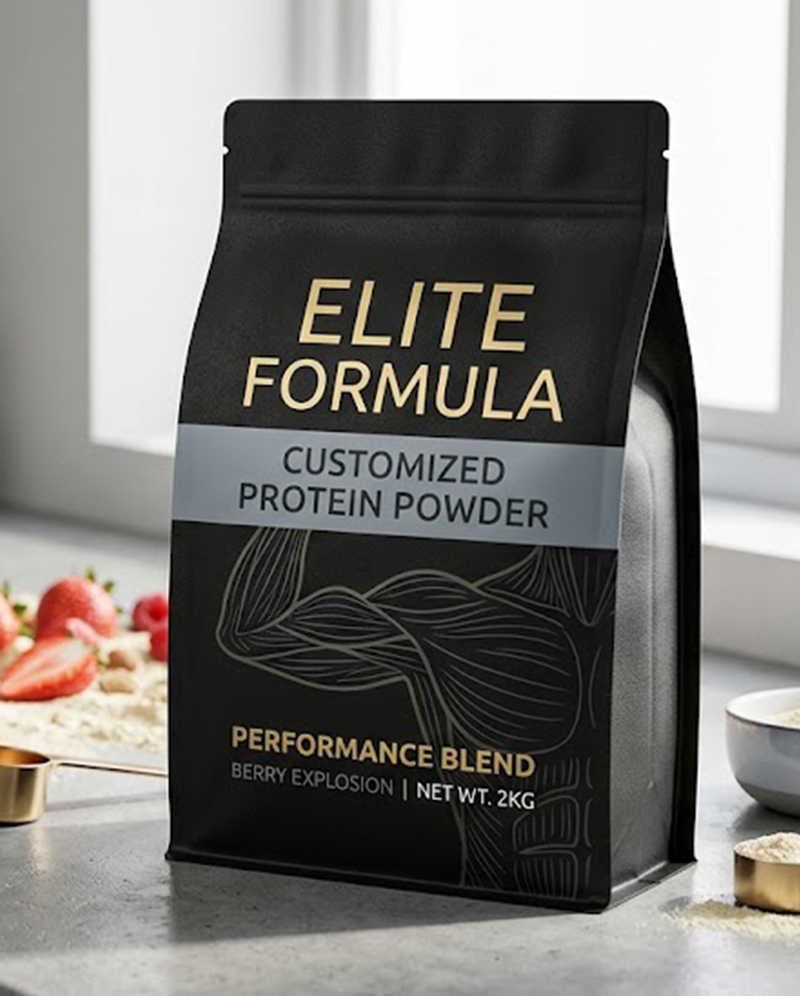 Flat Bottom Box Pouches for Bulk Supplements